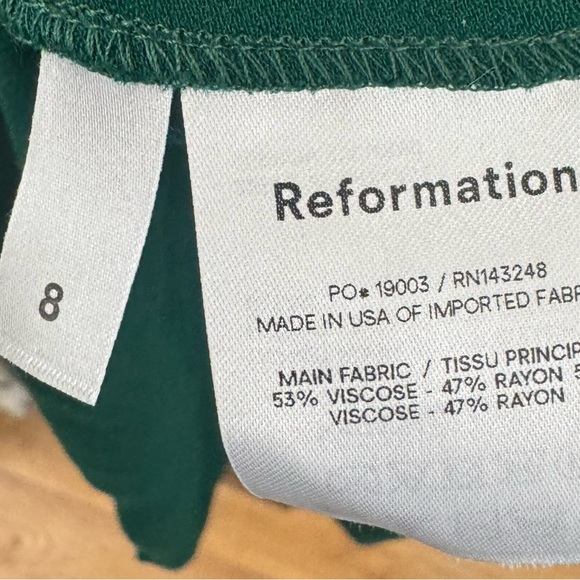 Reformation Mica Puff Sleeved Tiered Midi Dress - Picture 7 of 10